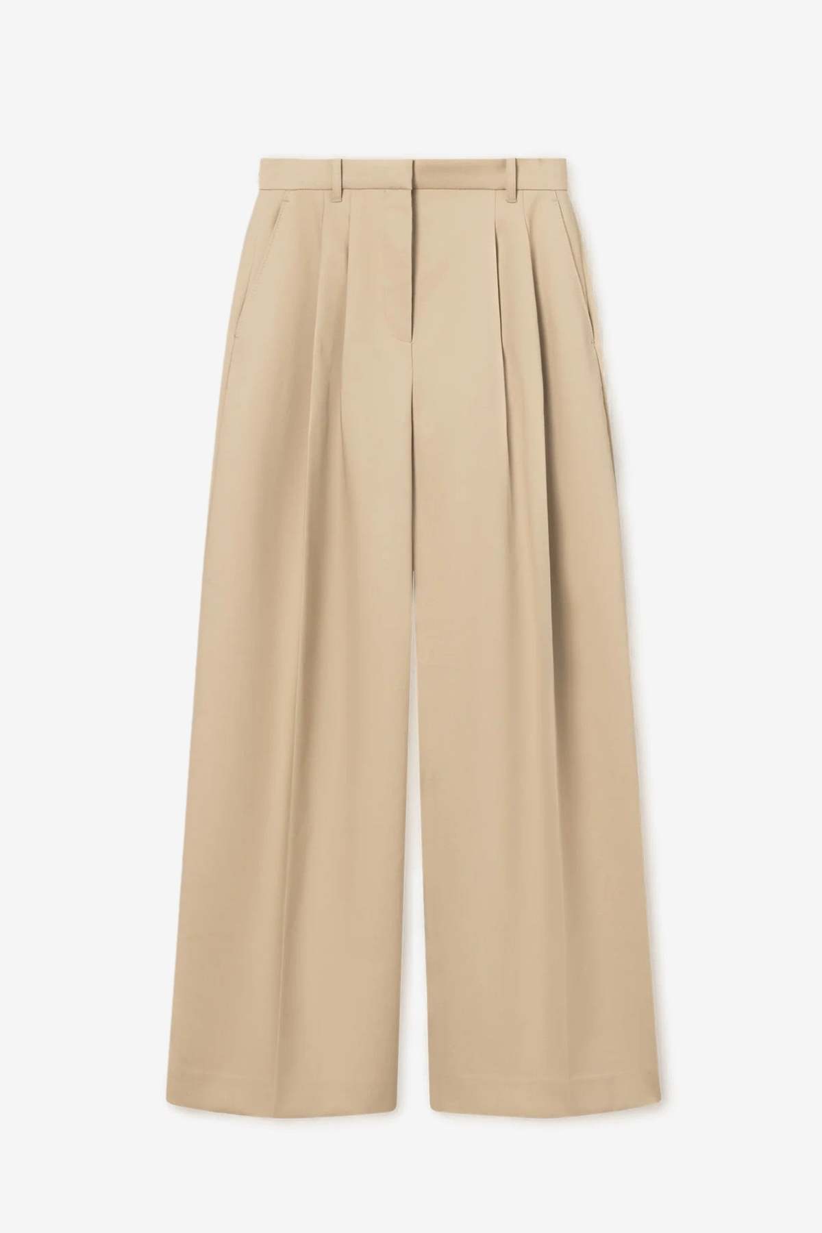 MKDT Pemma Bonded Cotton Poly Pants - Beige - Image 1 of 4
