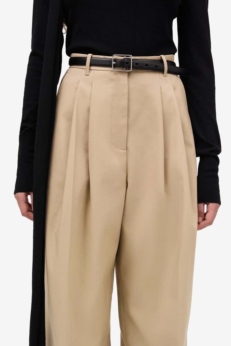 MKDT Pemma Bonded Cotton Poly Pants - Beige