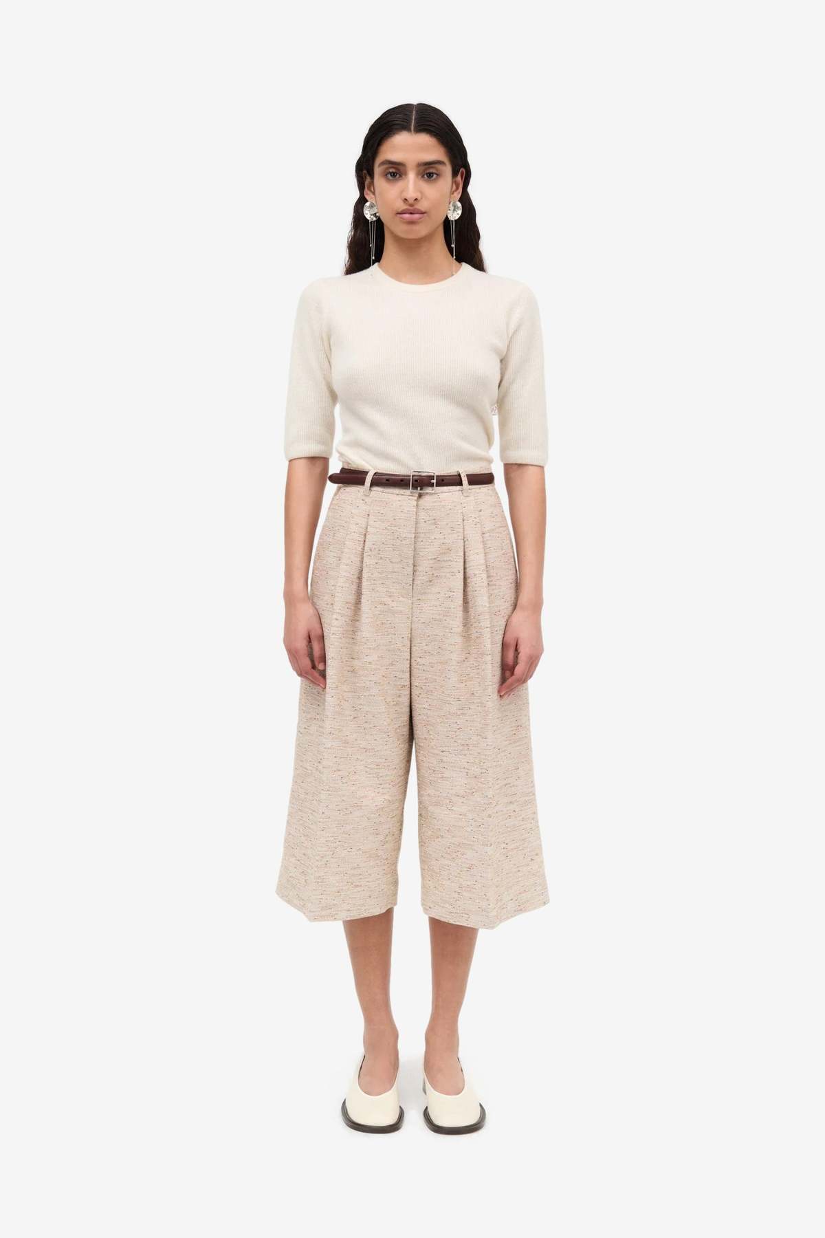 MKDT Pennie Textured Wool Pants - City Brown - Image 2 of 4