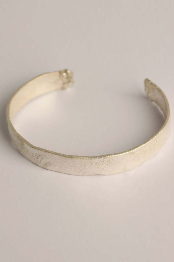 iolom Bark Bangle - Mat White