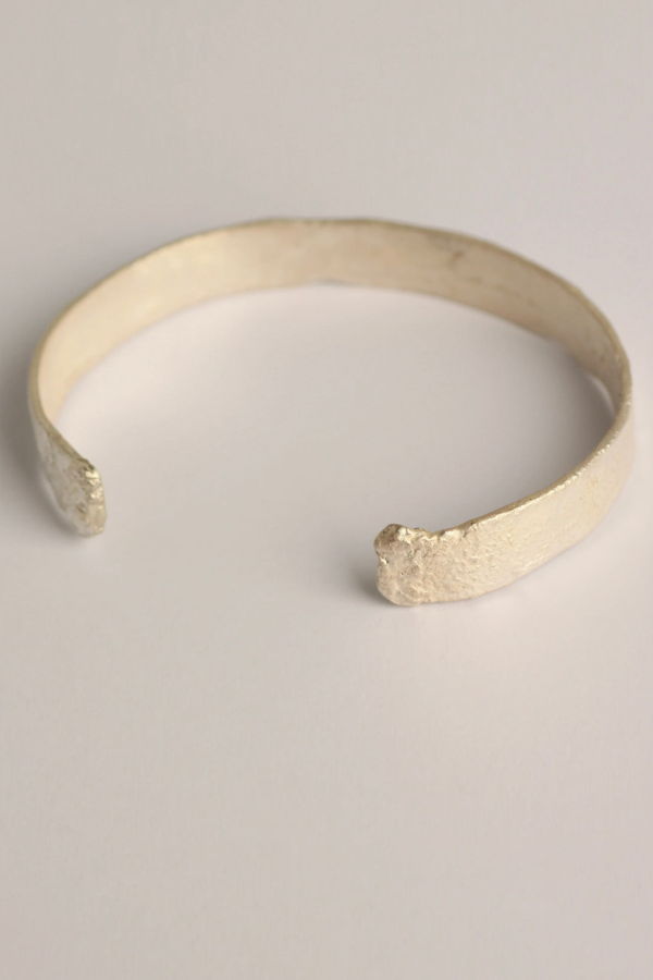 iolom Bark Bangle - Mat White