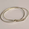 iolom Double Loop Bangle - Silver - Thumbnail 1