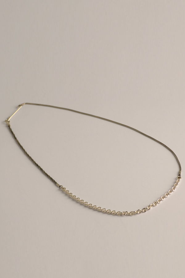 iolom Mix Chain Necklace - Silver