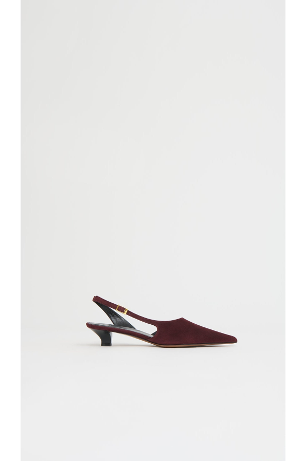 Mansur Gavriel Anna Slingback Shoes - Plum