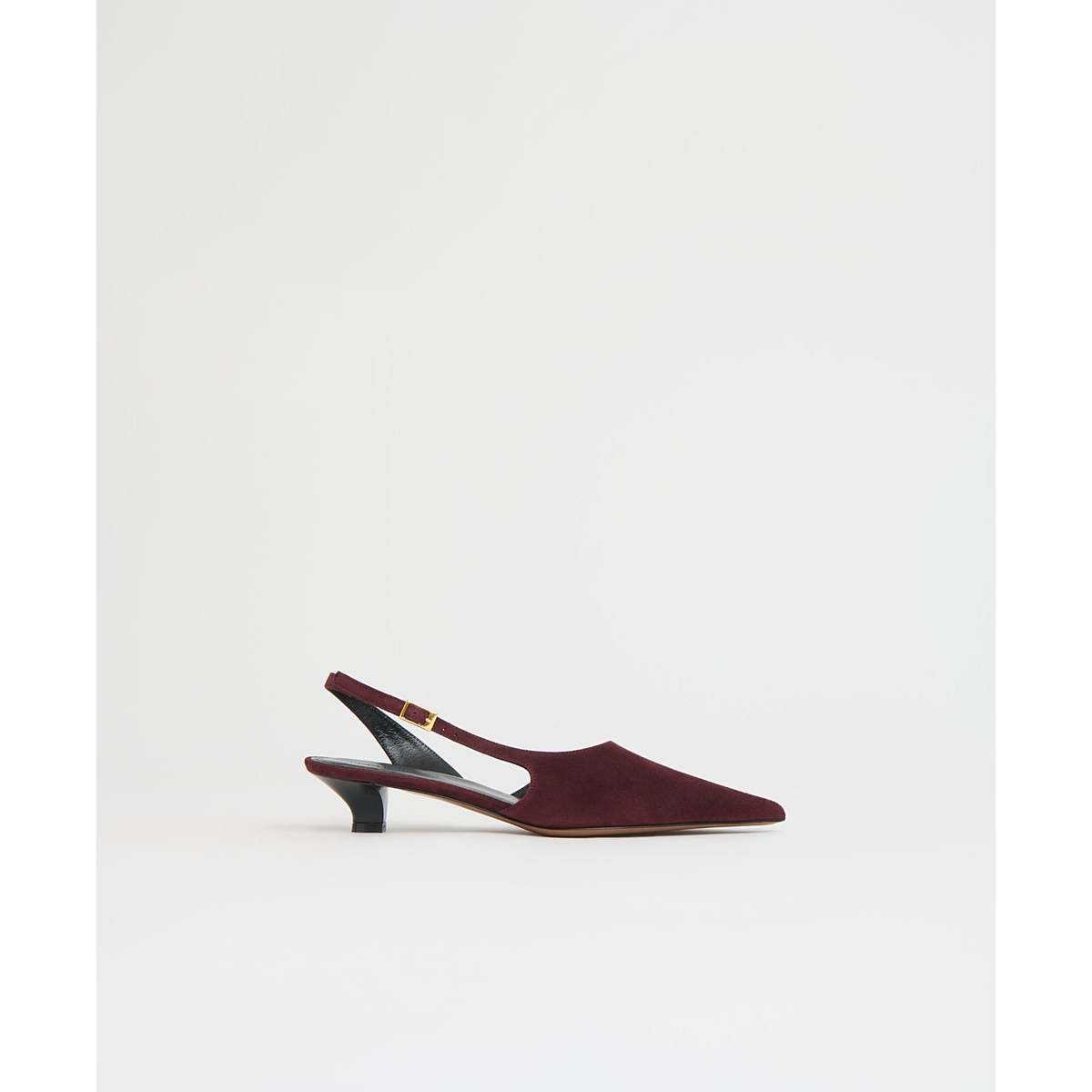 Mansur Gavriel Anna Slingback Shoes - Plum - Image 1 of 4