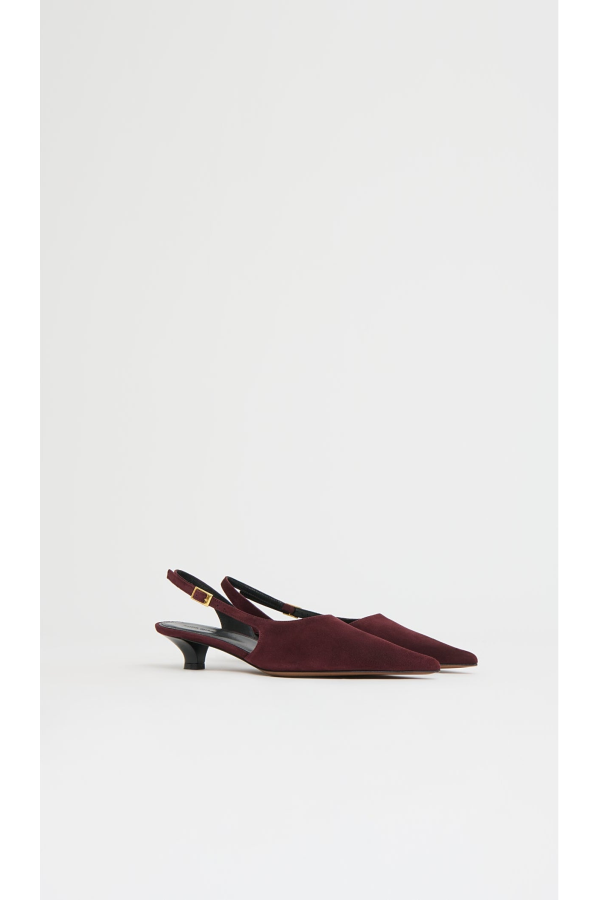Mansur Gavriel Anna Slingback Shoes - Plum