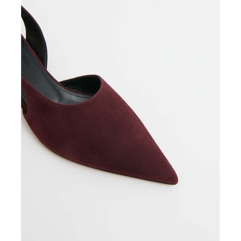 Mansur Gavriel Anna Slingback Shoes - Plum