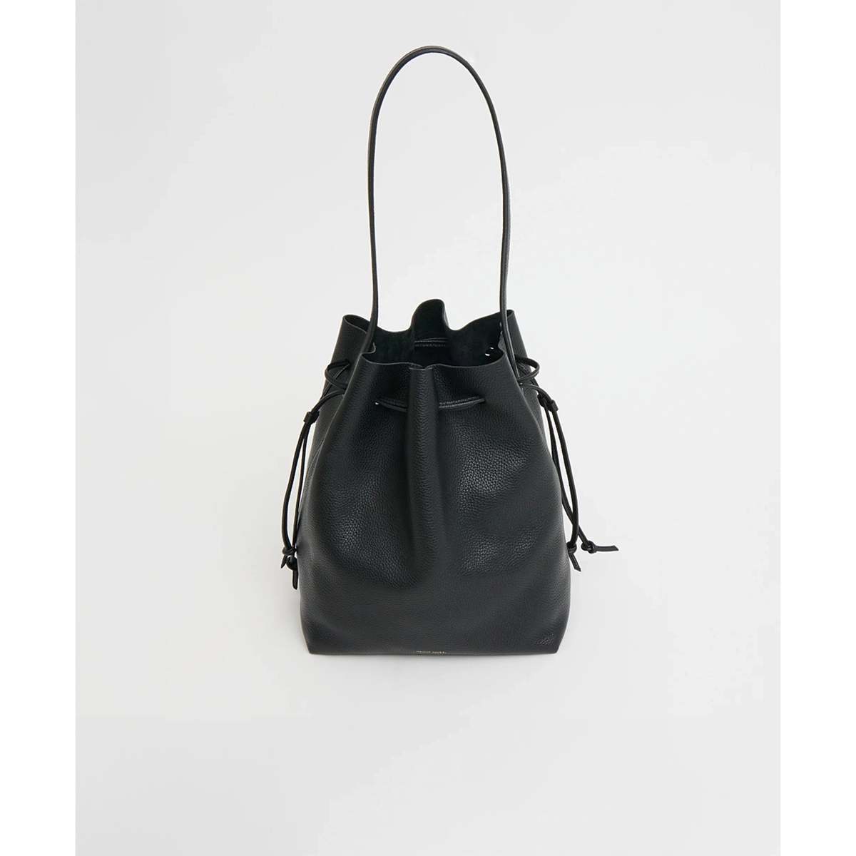Mansur Gavriel Drawstring Cabas Handbag - Black - Image 3 of 4