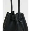 Mansur Gavriel Drawstring Cabas Handbag - Black - Thumbnail 4