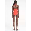 Staud Laird One Piece Swimsuit - Flame - Thumbnail 3