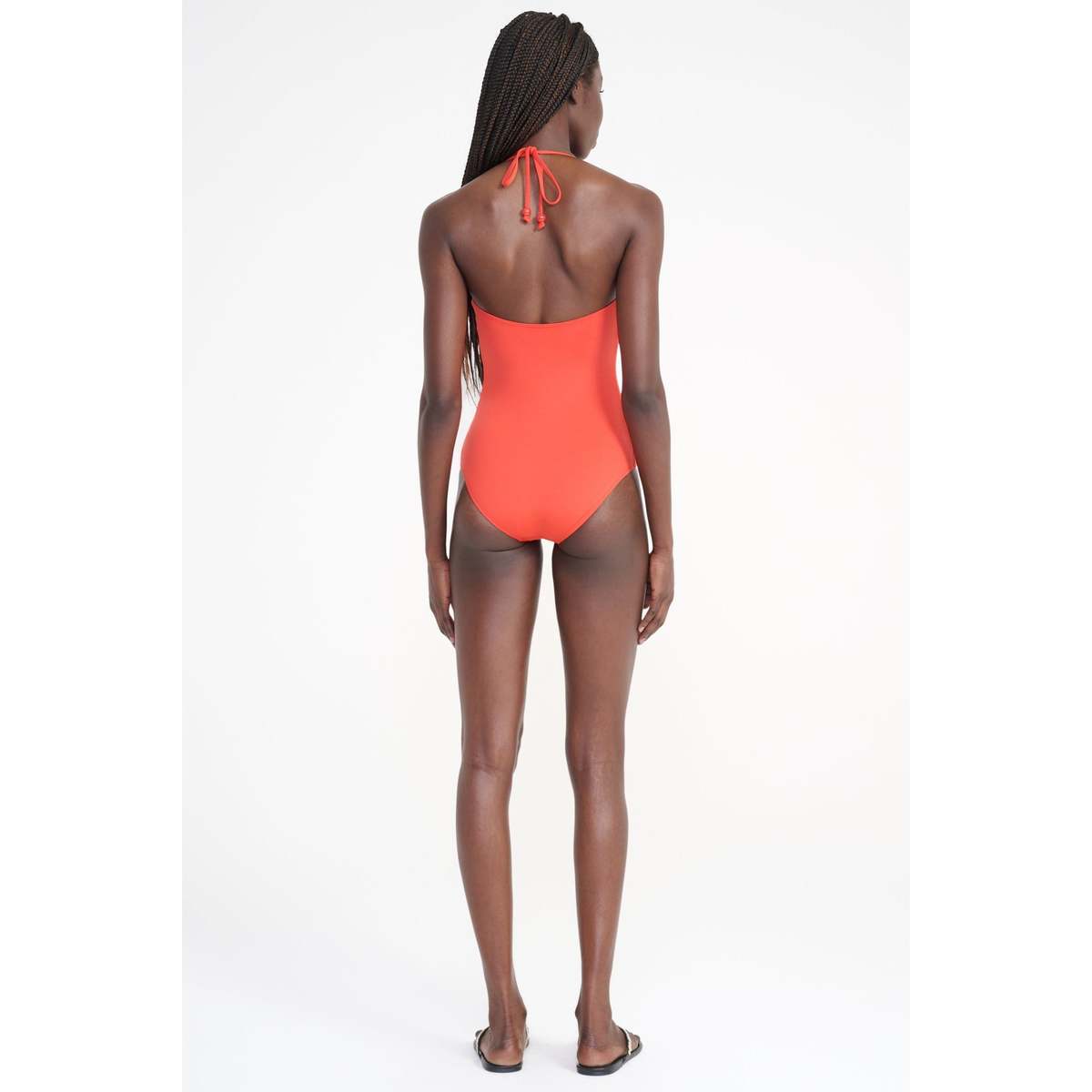 Staud Laird One Piece Swimsuit - Flame - Image 3 of 3