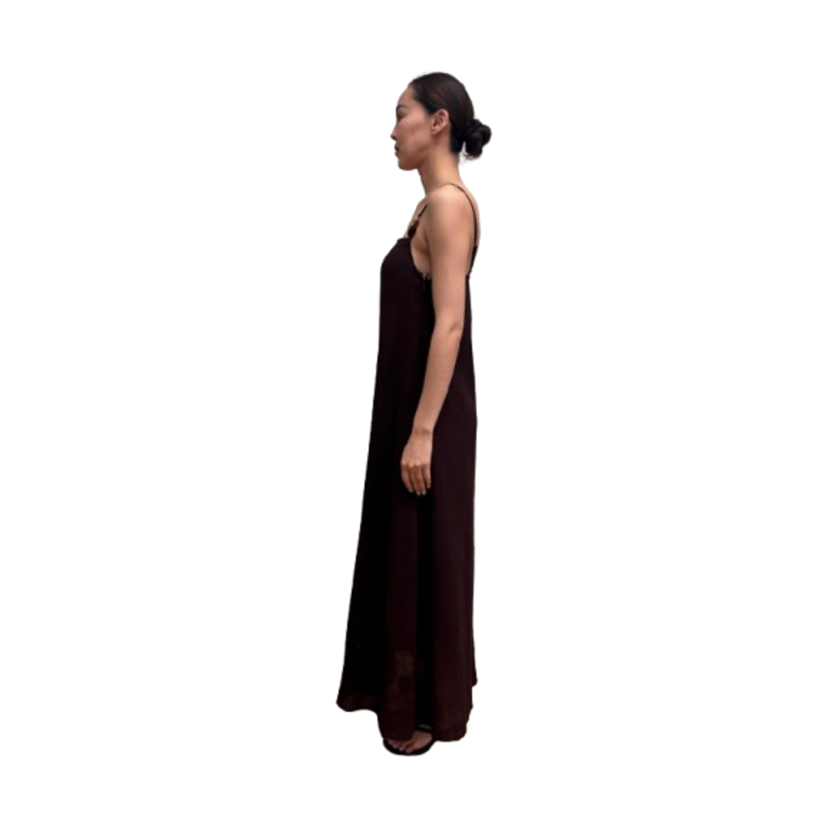 Staud Laura Dress - Dark Chocolate - Image 2 of 3