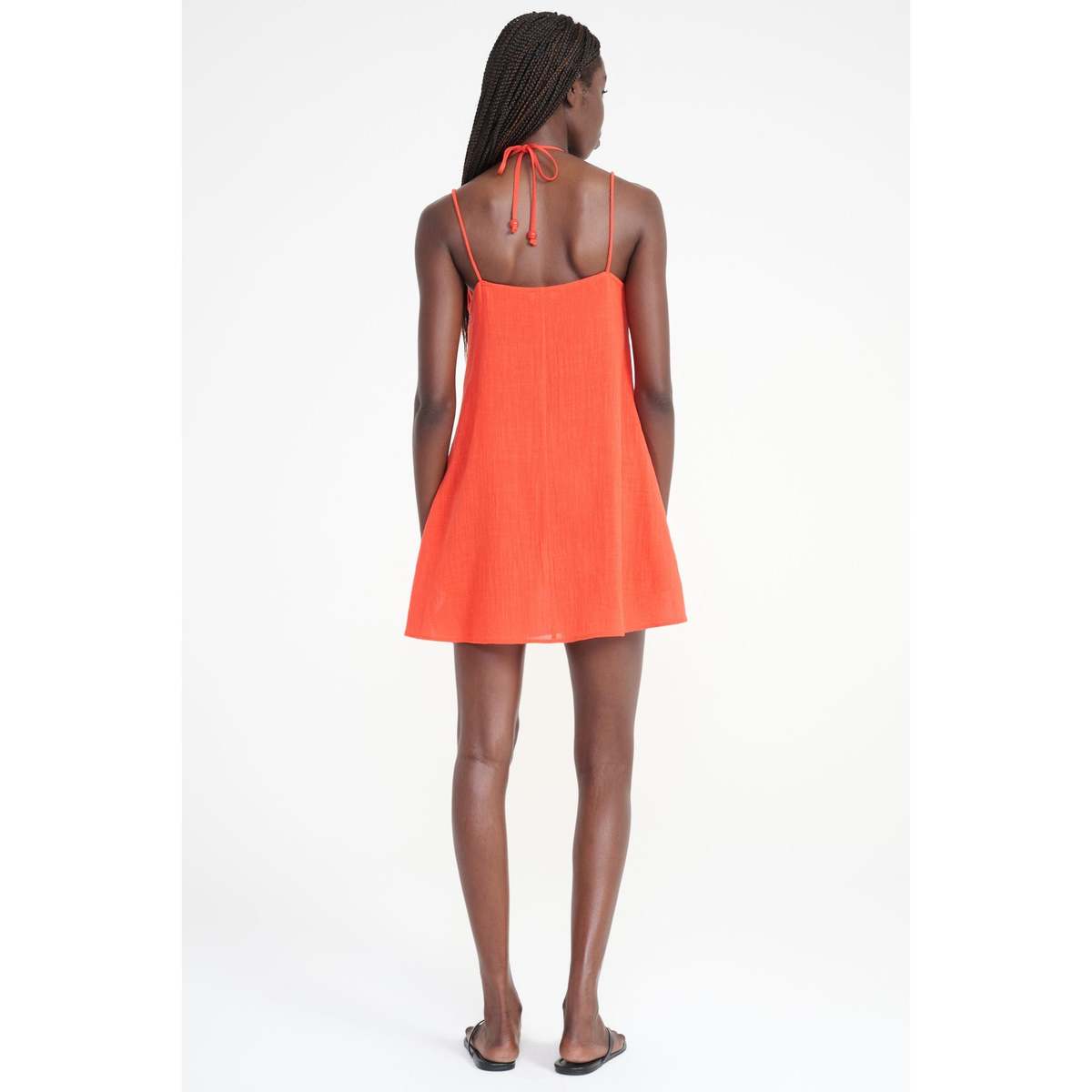 Staud Laura Mini Dress - Flame - Image 3 of 3