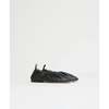 Mansur Gavriel Ruched Ballerina Flat - Black - Thumbnail 2