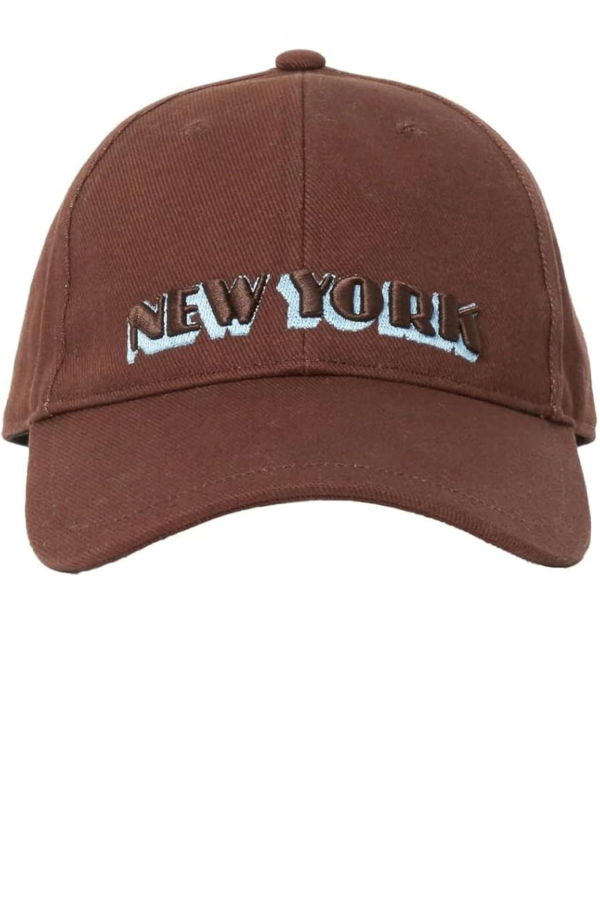Rag & Bone Harlow New York Baseball Cap - Dark Espresso