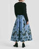 byTiMo Taffeta Maxi Skirt - Azure Garden - Thumbnail 2