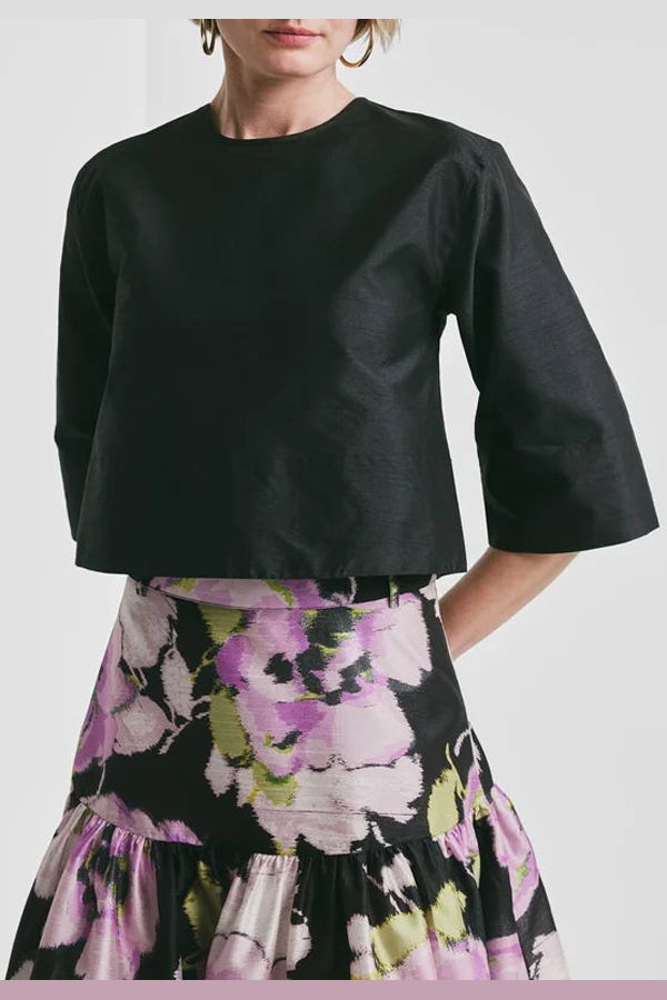 byTiMo Taffeta Top - Black