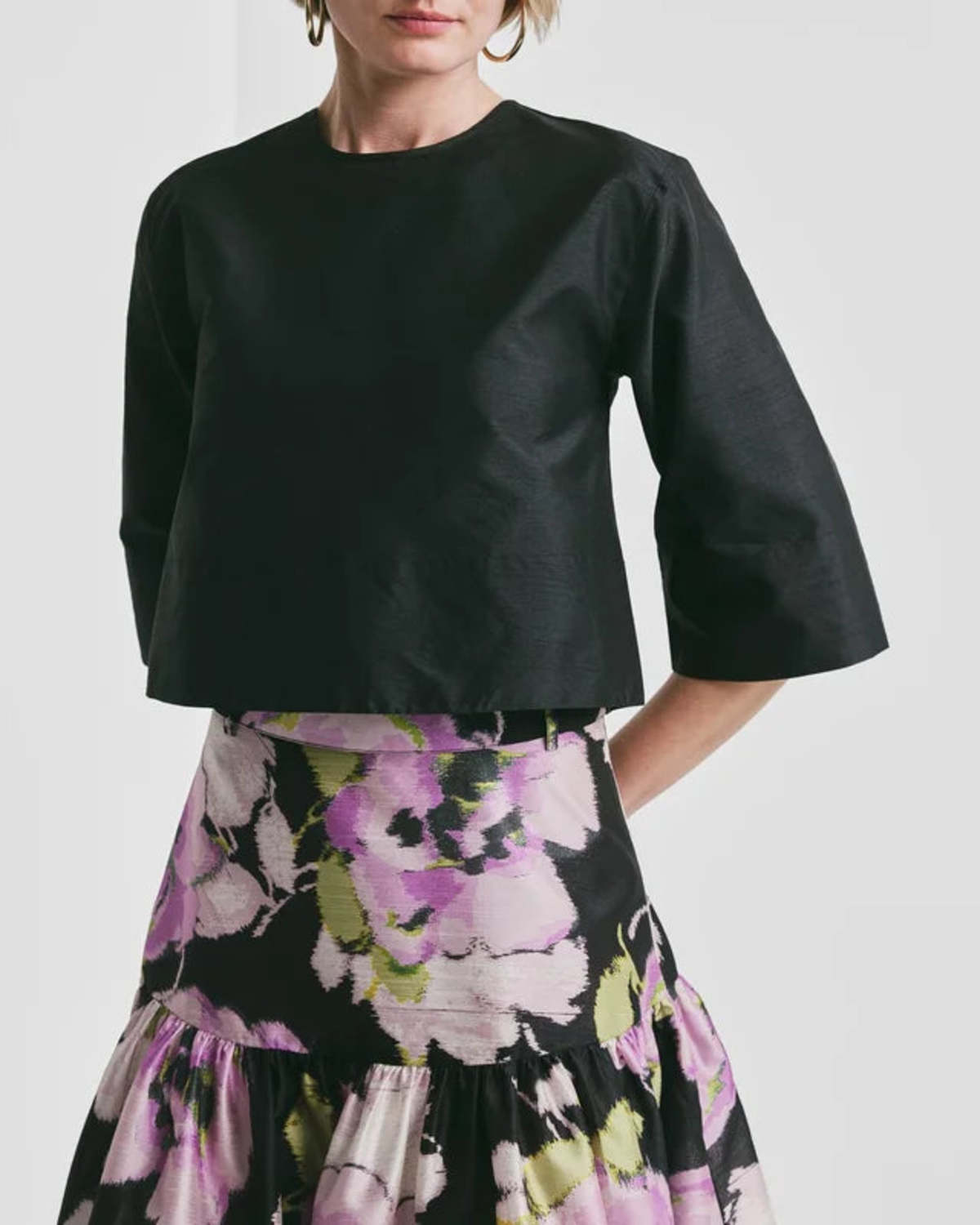 byTiMo Taffeta Top - Black - Image 1 of 2