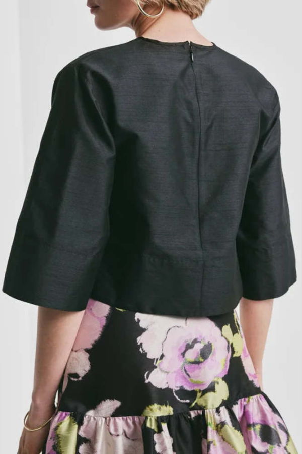 byTiMo Taffeta Top - Black