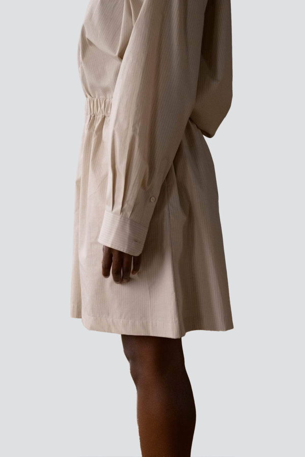 Baserange Claude Shorts - Brown Stripe