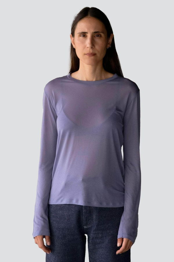 Baserange Koel Blue Long Sleeve Tee