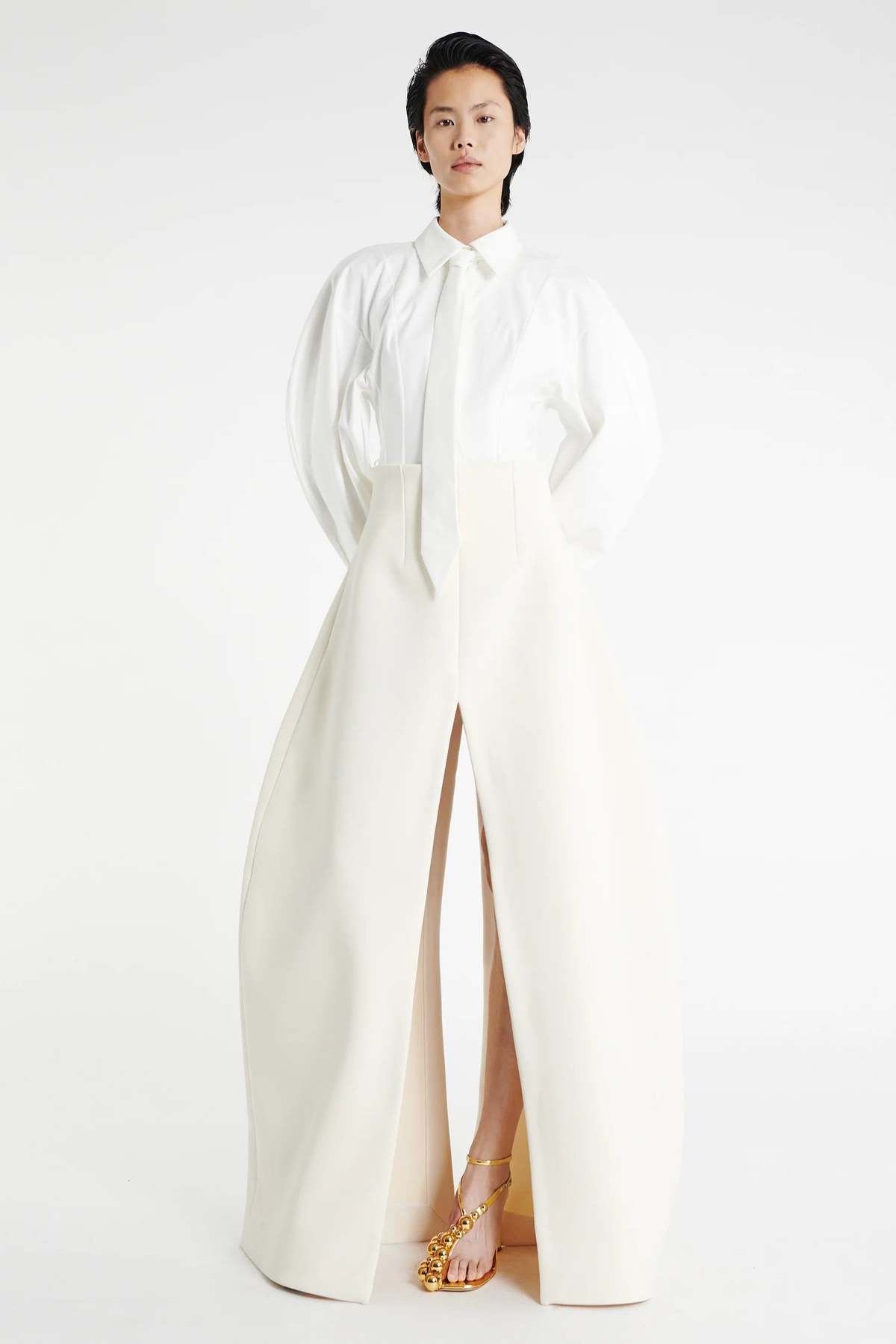 A.W.A.K.E. MODE Pant Skirt - Ivory - Image 2 of 6