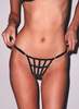 fleur du mal Caged Thong - Black - Thumbnail 1