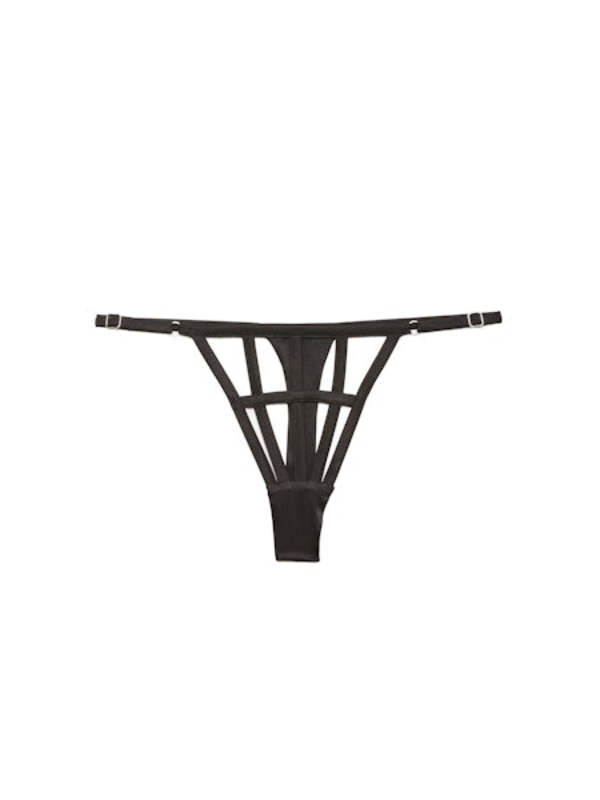 fleur du mal Caged Thong - Black