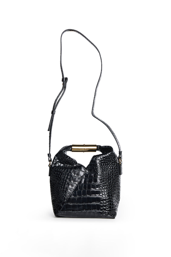 MM6 Maison Margiela Crocodile-Embossed Japanese Small Crossbody Bag