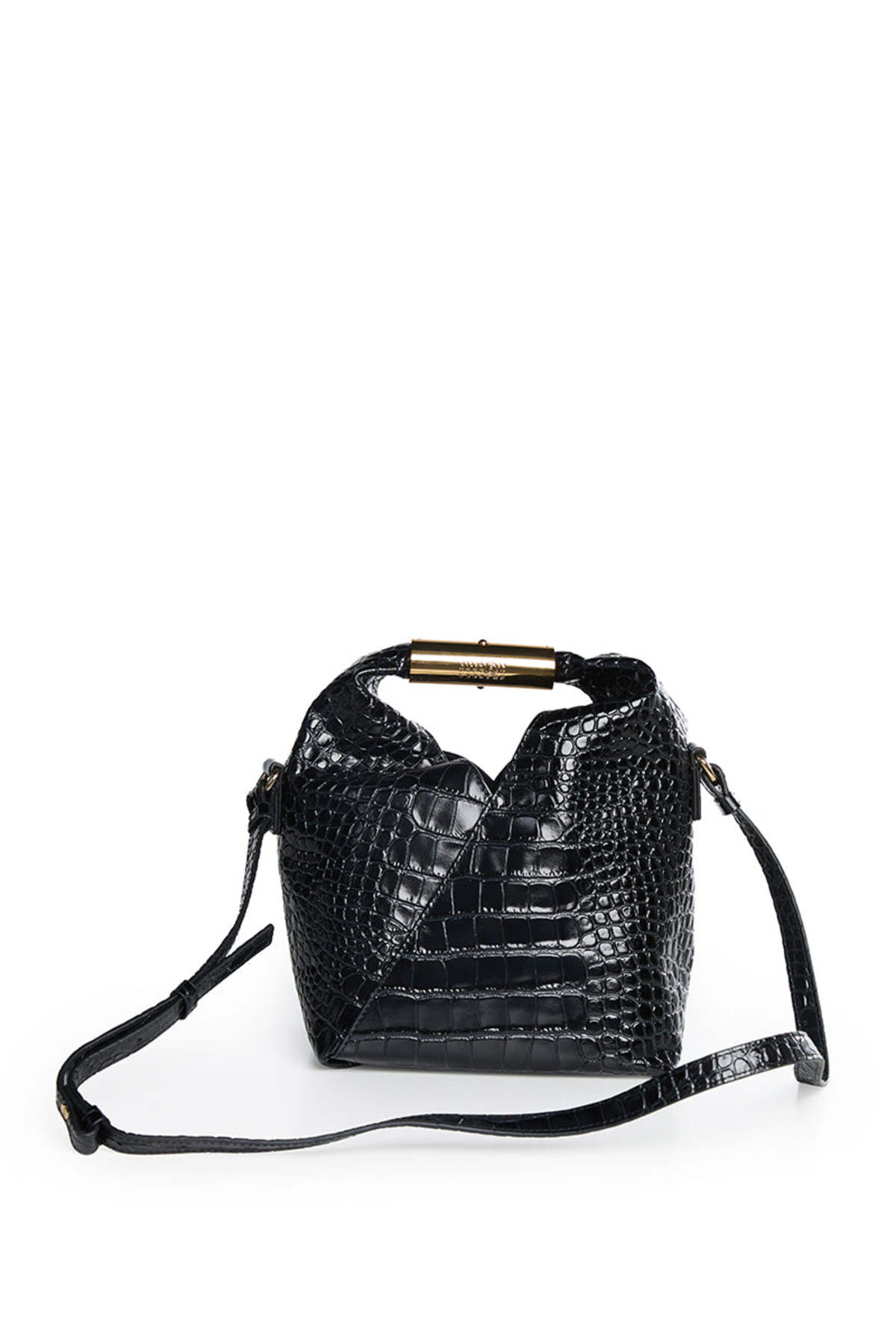 MM6 Maison Margiela Crocodile-Embossed Japanese Small Crossbody Bag - Image 3 of 8