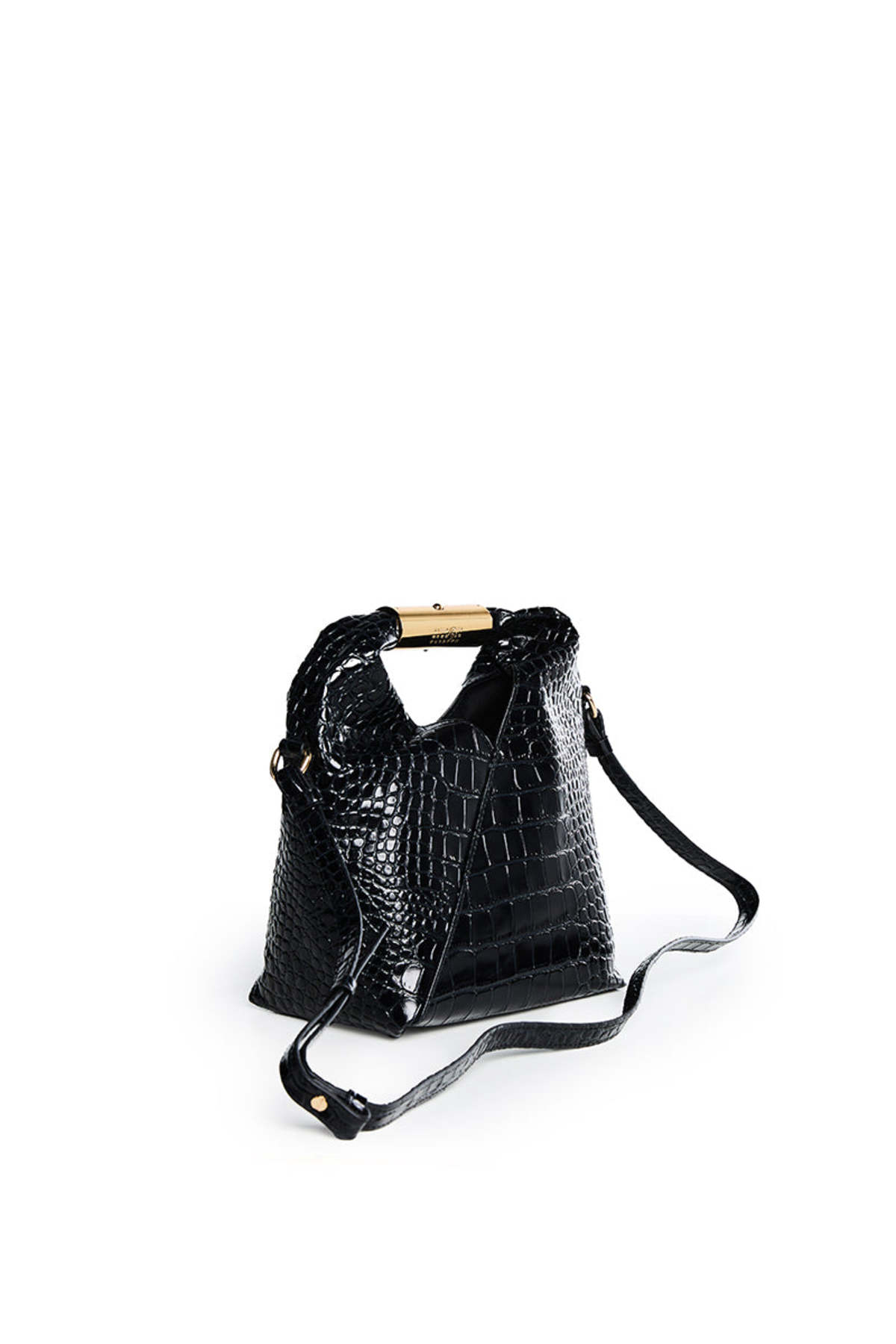 MM6 Maison Margiela Crocodile-Embossed Japanese Small Crossbody Bag - Image 4 of 8