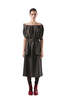 MM6 Maison Margiela Distressed Wool Dress - Brown - Thumbnail 1