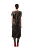 MM6 Maison Margiela Distressed Wool Dress - Brown - Thumbnail 3