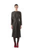 MM6 Maison Margiela Distressed Wool Dress - Brown - Thumbnail 4