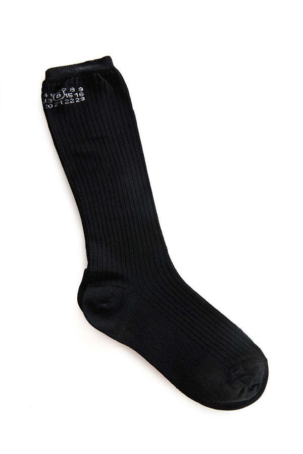 MM6 Maison Margiela Numeric Ribbed Socks