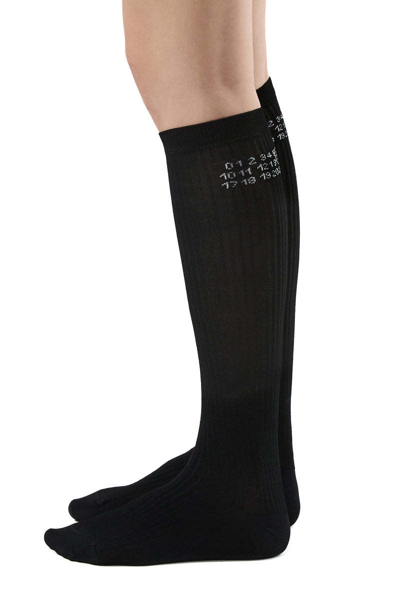 MM6 Maison Margiela Numeric Ribbed Socks