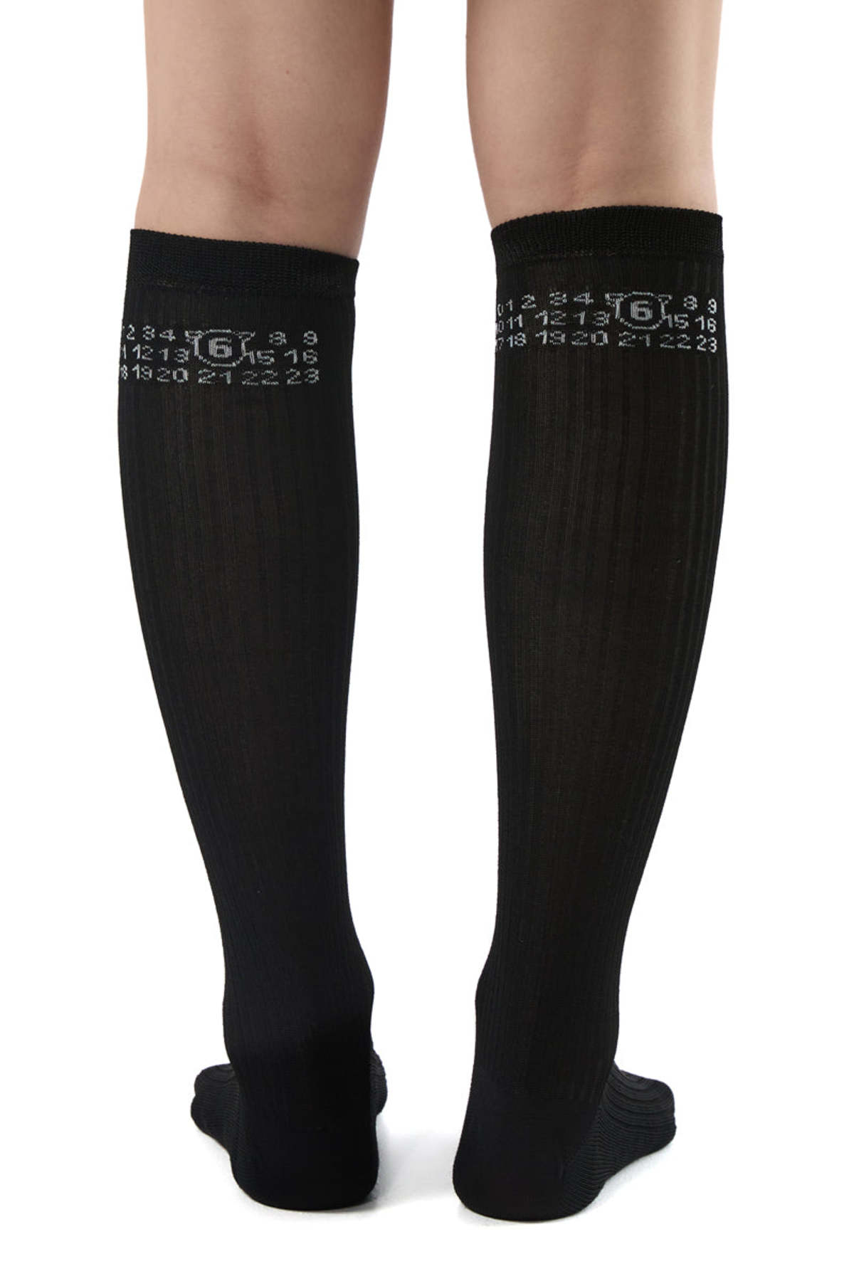 MM6 Maison Margiela Numeric Ribbed Socks - Image 4 of 4