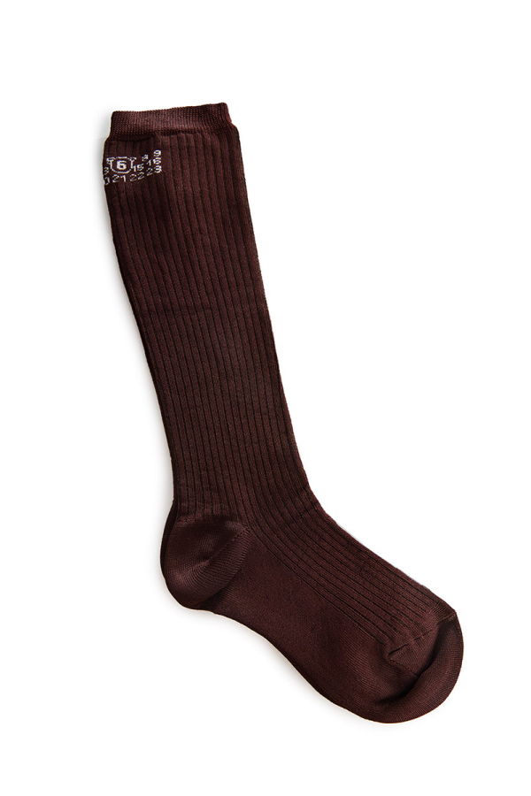 MM6 Maison Margiela Numeric Ribbed Socks
