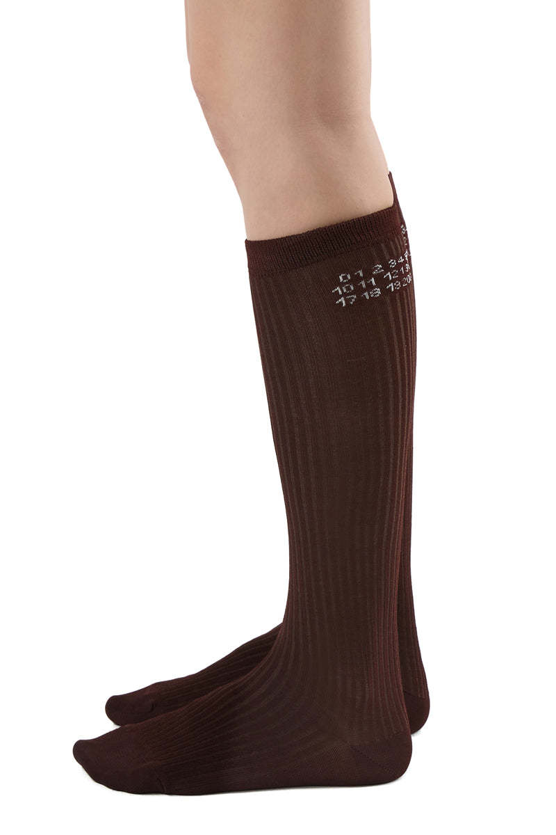 MM6 Maison Margiela Numeric Ribbed Socks