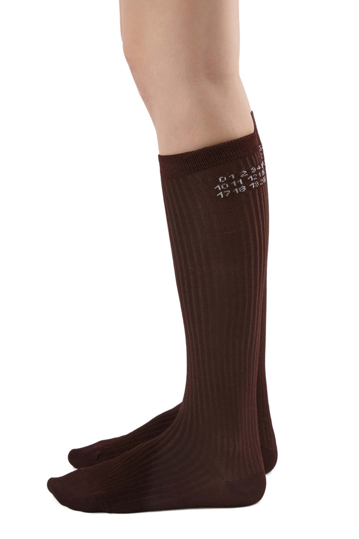 MM6 Maison Margiela Numeric Ribbed Socks - Image 3 of 4