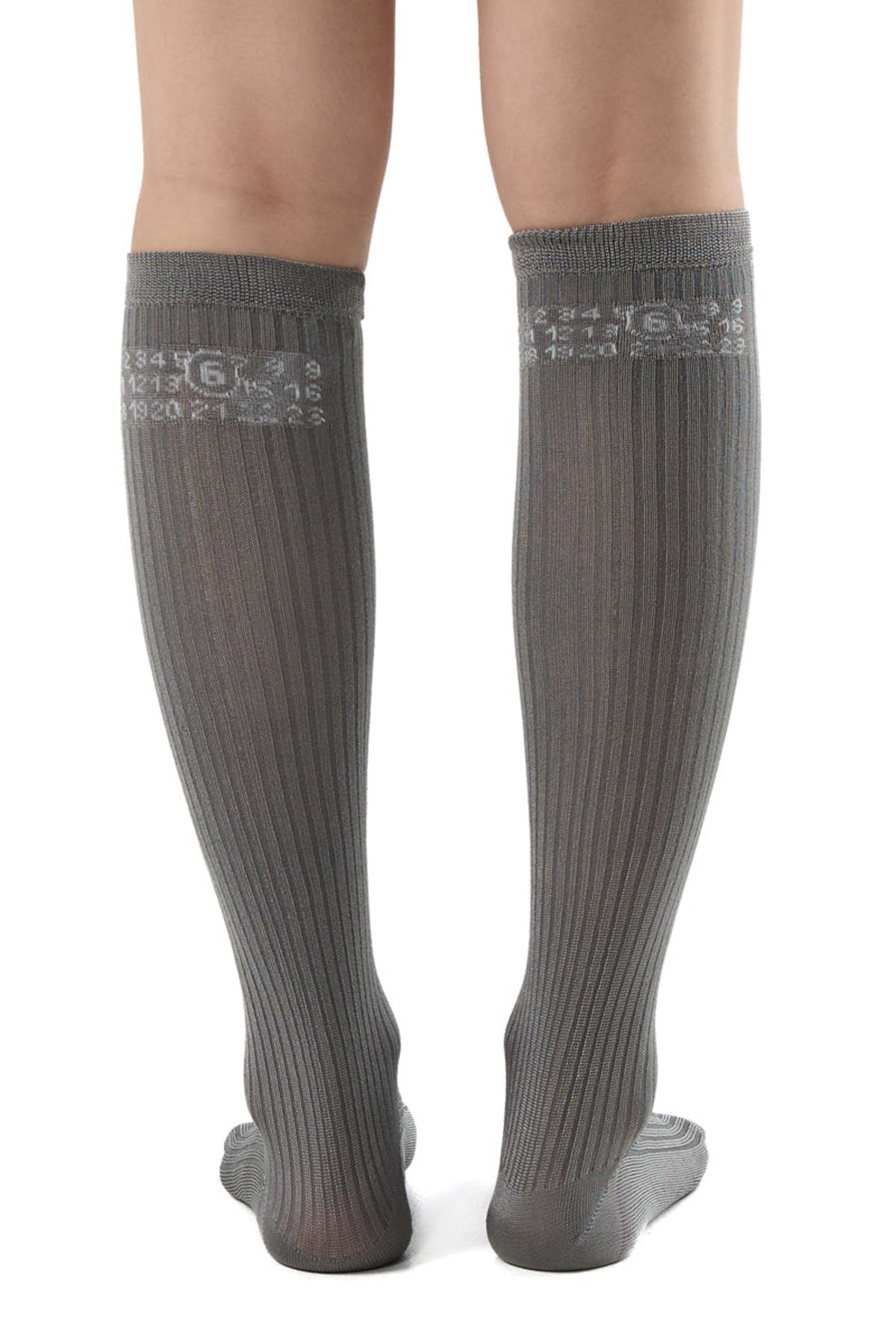 MM6 Maison Margiela Numeric Ribbed Socks - Image 4 of 4
