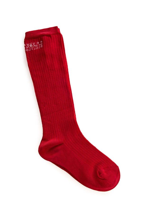 MM6 Maison Margiela Numeric Ribbed Socks