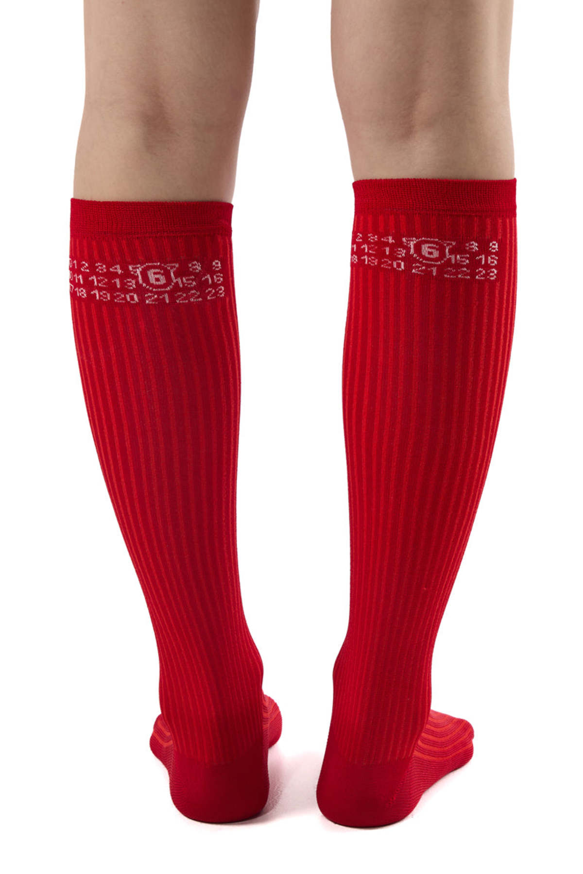 MM6 Maison Margiela Numeric Ribbed Socks - Image 4 of 4