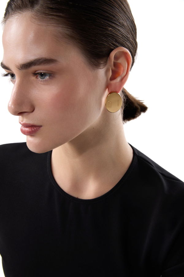 MM6 Maison Margiela Numeric Signet Earring - Gold