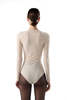 MM6 Maison Margiela Stretch-Jersey Bodysuit - Off White - Thumbnail 3