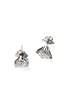 MM6 Maison Margiela White Paint Earrings - White - Thumbnail 4