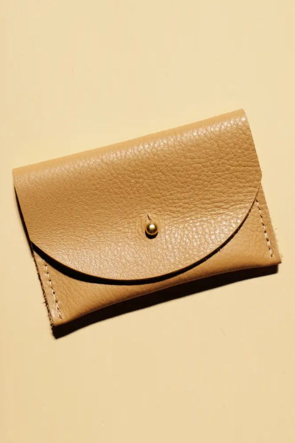 Primecut Leather Card Holder - Tan