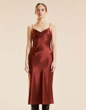 slim fit dress slacks De Garbo Zarela Two Piece Gold Vintage Gown – GlamEdge Dress & Gown main image 0