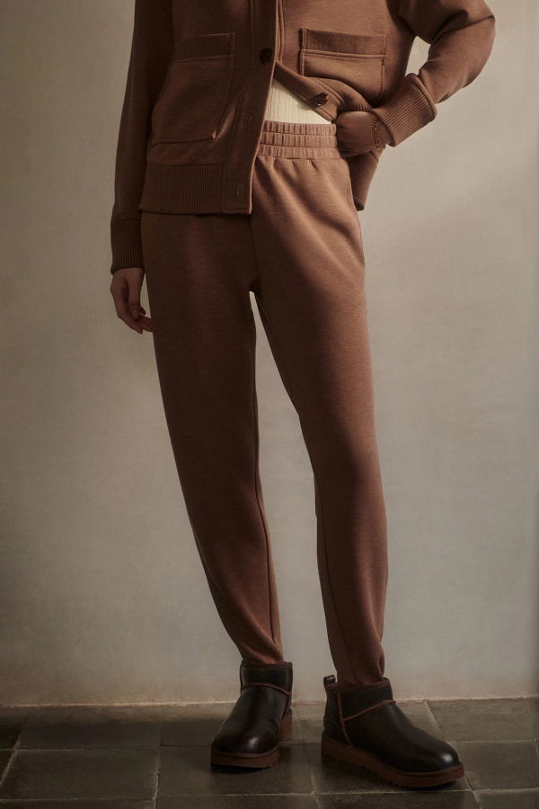 Varley The Slim Zip Hem Pant 26" Sweatpants - Golden Bronze Marl