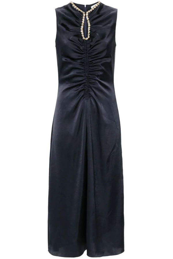 Sandro Iceberg Sleeveless Midi Dress - Blue